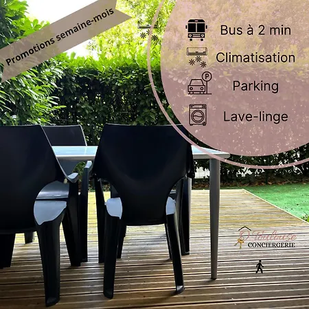 L'instant Detente Avec Terrasse Climatisation Et Parking Apartment *